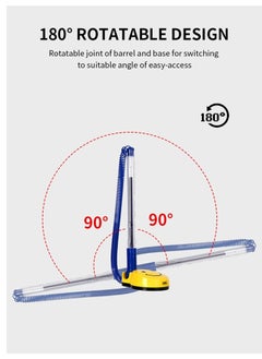 Deli 1-Piece Reception Counter Pen With Chain And Adhesive Smiley Base Blue Ink  - Image 5