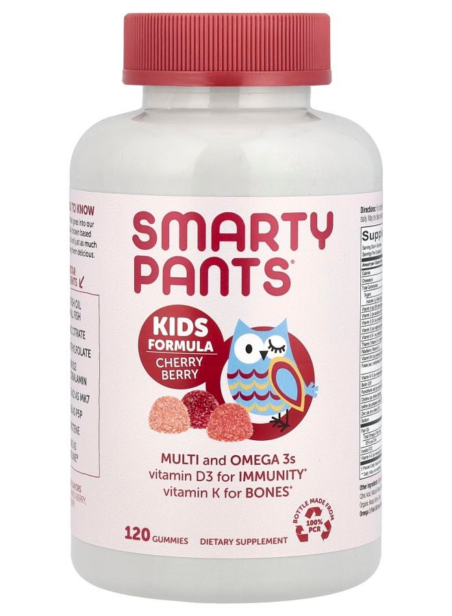 SmartyPants فيتامينات الأطفال بنكهة الكرز والتوت 120 جيمي