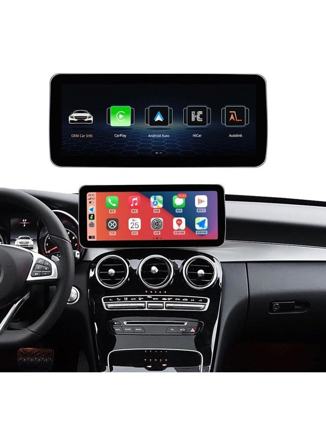CarABC 12.3Inch Carplay Touchscreen for 2016-2019 Year Mercedes Benz C/GLC Class, with NTG5.0 W205 W253 , Car Stereo Multimedia Radio Receiver for Wireless CarPlay Android Auto - Image 1