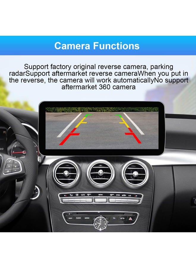 CarABC 12.3Inch Carplay Touchscreen for 2016-2019 Year Mercedes Benz C/GLC Class, with NTG5.0 W205 W253 , Car Stereo Multimedia Radio Receiver for Wireless CarPlay Android Auto - Image 5