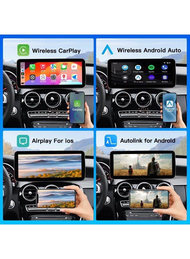CarABC 12.3Inch Carplay Touchscreen for 2016-2019 Year Mercedes Benz C/GLC Class, with NTG5.0 W205 W253 , Car Stereo Multimedia Radio Receiver for Wireless CarPlay Android Auto - Image 4