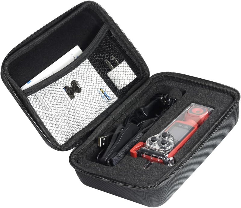 Minolta 4K Ultra HD Pocket Camcorder – WiFi Enabled Action Camera with 16MP Photos, 170° Wide Angle Lens, 270° Rotating Head, Slow Motion, 1.3-inch Display - 16GB Card & Waterproof Case (Red) - Image 1