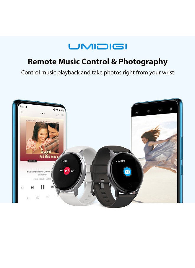 UWATCH 2S Smart Watch 1.3inch Color TFT LCD 240*240 Touch-display BT5.0 Fitness Pedometer Calorie Smart Timer Heart Rate Monitor Sleep Monitoring Stopwatch
