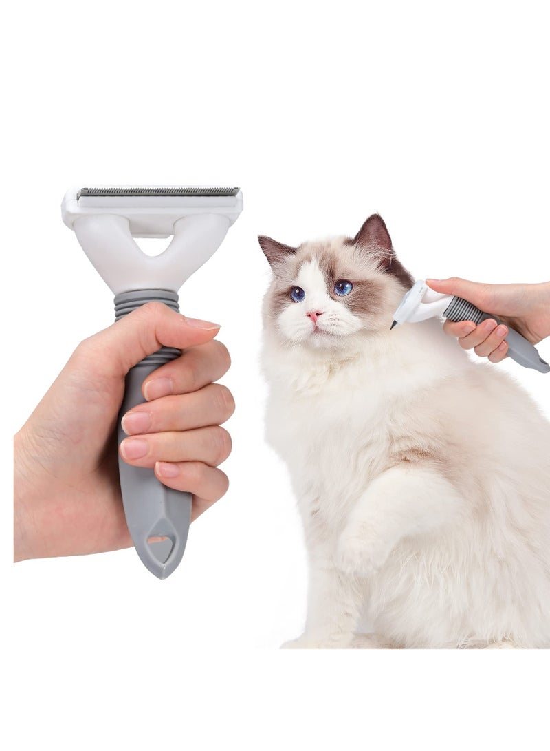 Self Cleaning Cat Brush for Shedding and Grooming, Ideal for Long and Short Haired Cats, Removes Mats and Loose Fur Easily - Image 2