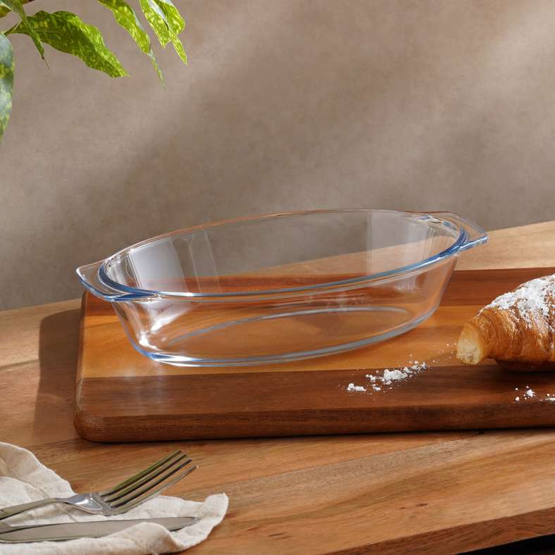 Esme Oval Glass Baking Dish 27x15.8x4.5cm -Clear - 202ZWI9900055