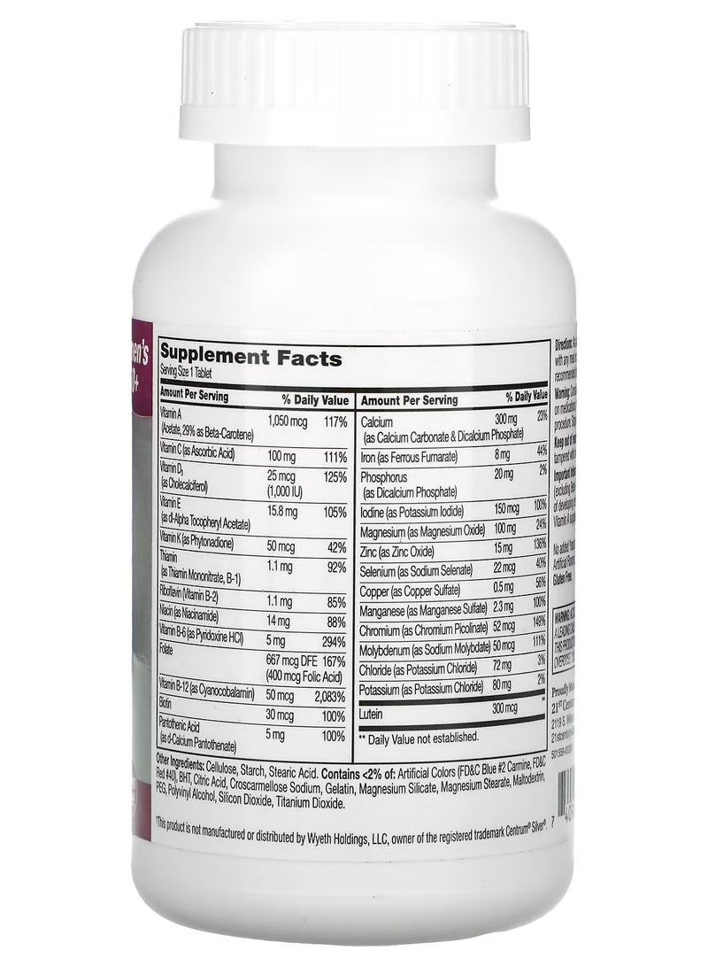 21st Century Sentry Senior, Multivitamin & Multimineral 50+, 100 TabletsSupplement, Women - Image 2
