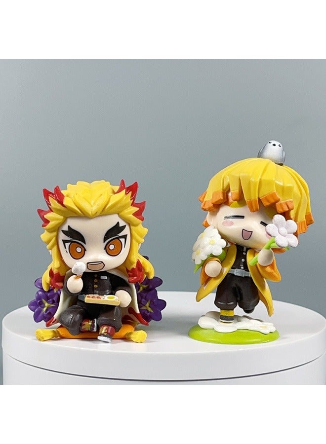 general Demon Slayer character model desktop decoration Kamado Tanjirou Kamado Nezuko model toy birthday Party collection decoration gift for family and friends - Image 2