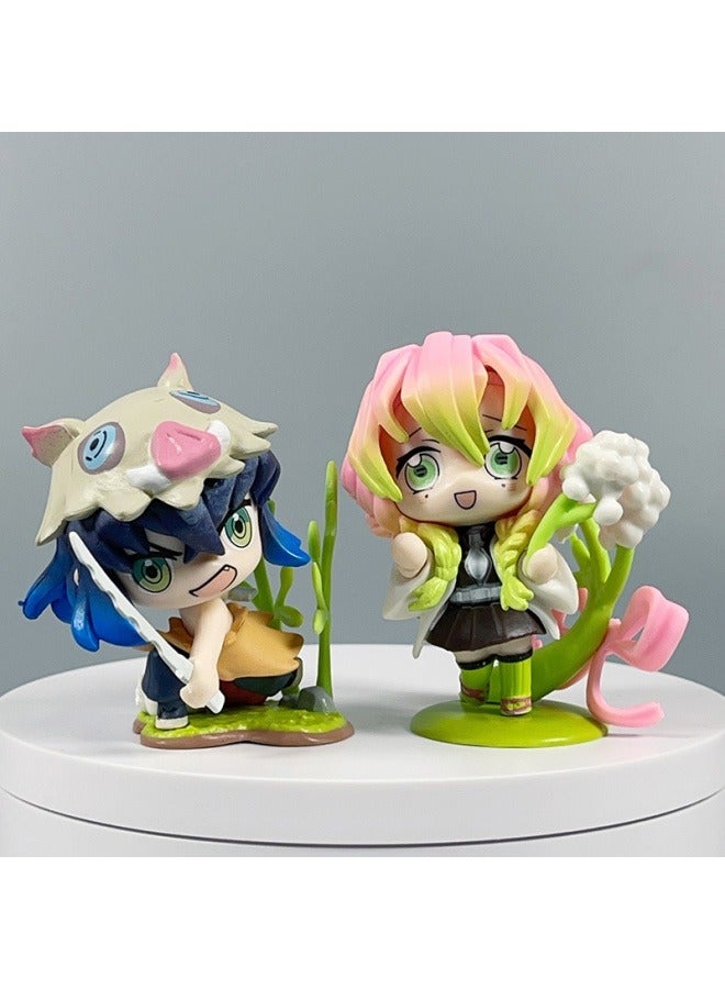 general Demon Slayer character model desktop decoration Kamado Tanjirou Kamado Nezuko model toy birthday Party collection decoration gift for family and friends - Image 3