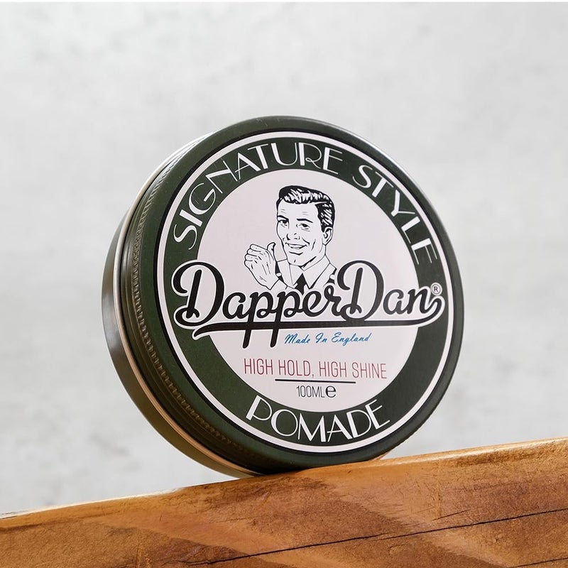 Dapper Dan Signature Pomade, High Shine and Hold for Classic Styles, Water Based for All Hair Types, Bergamot and Leather Fragrance, 100ml - Image 4