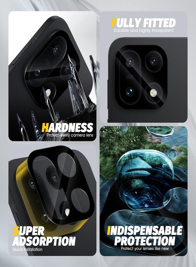 Orzero (3 Pack) Camera Lens Protector Compatible for Oneplus 15, Protector de Cámera Tempered Glass 9H Precise Camera Cutouts High Definition Anti-Scratch Does Not Affect Night Shots and Flash - Image 2