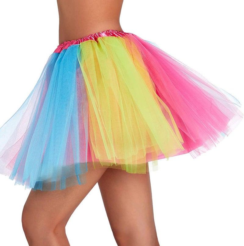 Phantomon Tutu Skirt Women's Teens Classic Elastic 4 Layered Tulle Ballet Tutu Skirt, Adult Size Non See-Through - Image 2