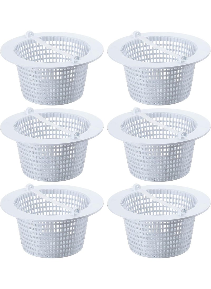 Zopeal Zopeal 63 Weighted Skimmer Basket 6 Pack Swimming Pool Skimmer Basket Replacement with Handles for Removing Leaves Debris Pool Maintenance Compatible with SP1070  - Image 1