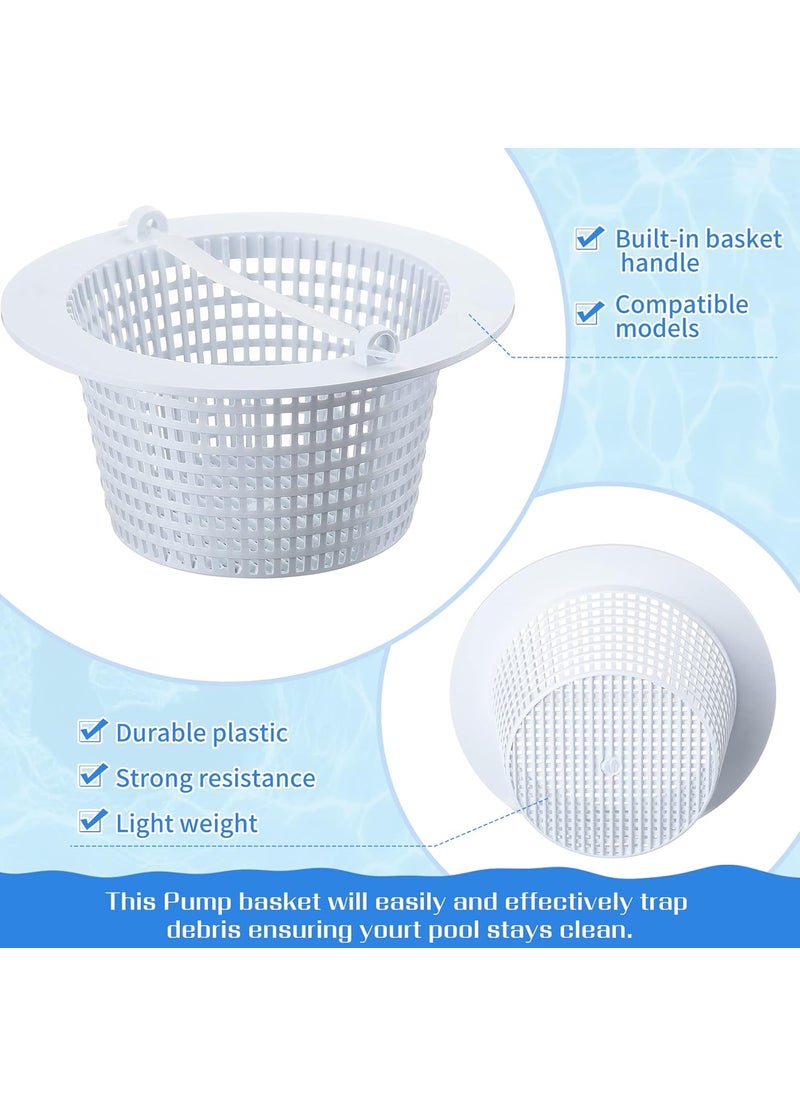 Zopeal Zopeal 63 Weighted Skimmer Basket 6 Pack Swimming Pool Skimmer Basket Replacement with Handles for Removing Leaves Debris Pool Maintenance Compatible with SP1070  - Image 3