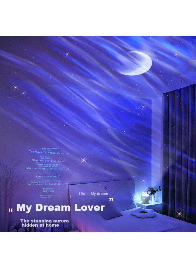 Kufire Kuhuo Aurora Starry Sky Projection Lamp, Mood Light, Bedroom Starlight Lamp, Girl's Birthday Gift, 7-14 Projection Device Festival - Image 4