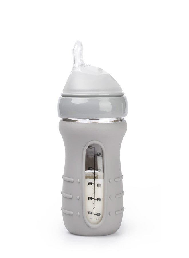 haakaa Glass Baby Bottle Sleeve - Non Slip Silicone Bottle Cover for Wide Neck Glass Baby Bottle 4.2oz -1pk - Image 5