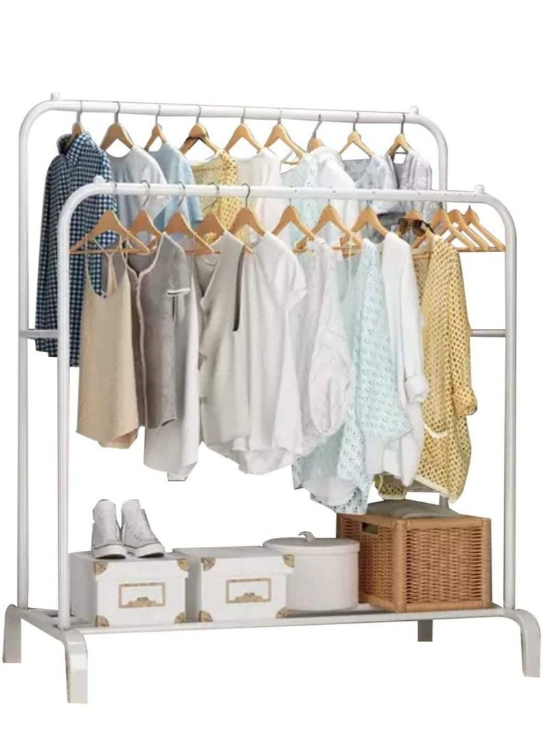 ALMUFARREJ - Clothes Organizer And Coated Metal Rack White 115x50x150cm - Image 1