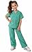 Natural Uniforms Childrens Scrub SetSoft TouchRole Play Costume Set Surgical Green 4 - Image 3