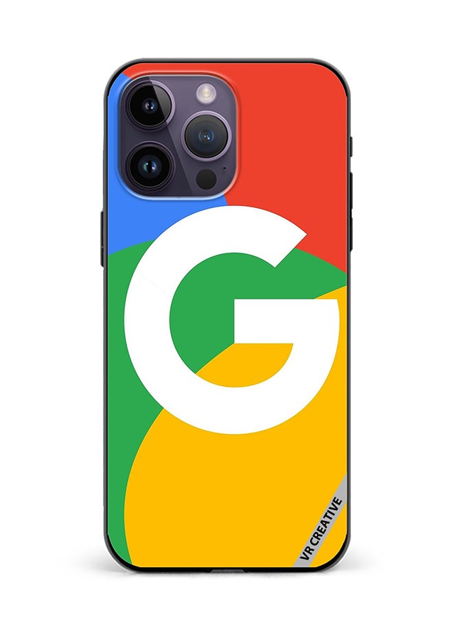 VR CREATIVE Protective Case Cover For Apple iPhone 15 Pro Google Logo Design Multicolour - Image 1
