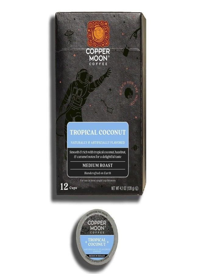Copper Moon Single Serve Coffee Pods for Keurig K Cup Brewers (Tropical Coconut - Medium Roast, 12 Count) - Image 1