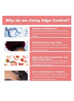 Goiple Edge Control Wax Edge Wax for Women Strong Hold Non-greasy Edge Smoother Edge Control for Black Hair Edge Fixer 4oz with Brush 1pc  - Image 4