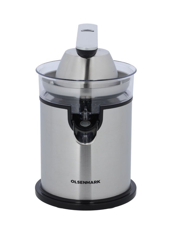 Olsenmark Citrus Juicer, Stainless Steel Cone Cylinder | 2 Cones | Aluminium Die-Casting Handle | Anti Drip Function | Anti-Slip Base | Detachable Parts 300 W OMCJ2487 Silver - Image 1