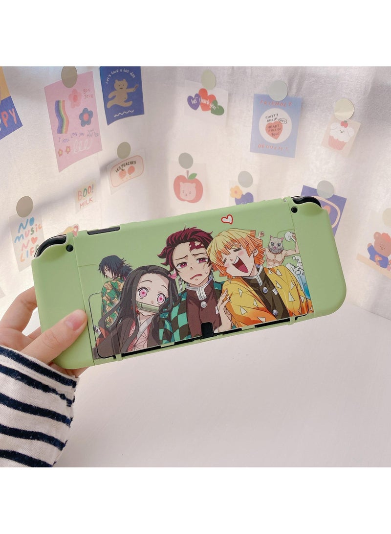 Switch OLED game console protective case with detachable handles TPU anti-drop soft shell with full protection - Image 2