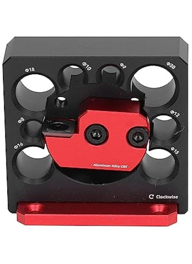 Generic Dowel Maker Jig, Steel Dowel Plate, Adjustable 8 Hole, Electric Drill Milling Solid Wood Round Rod, Dowel Maker Jig Tool, Woodworking Auxiliary Tool  - Image 2