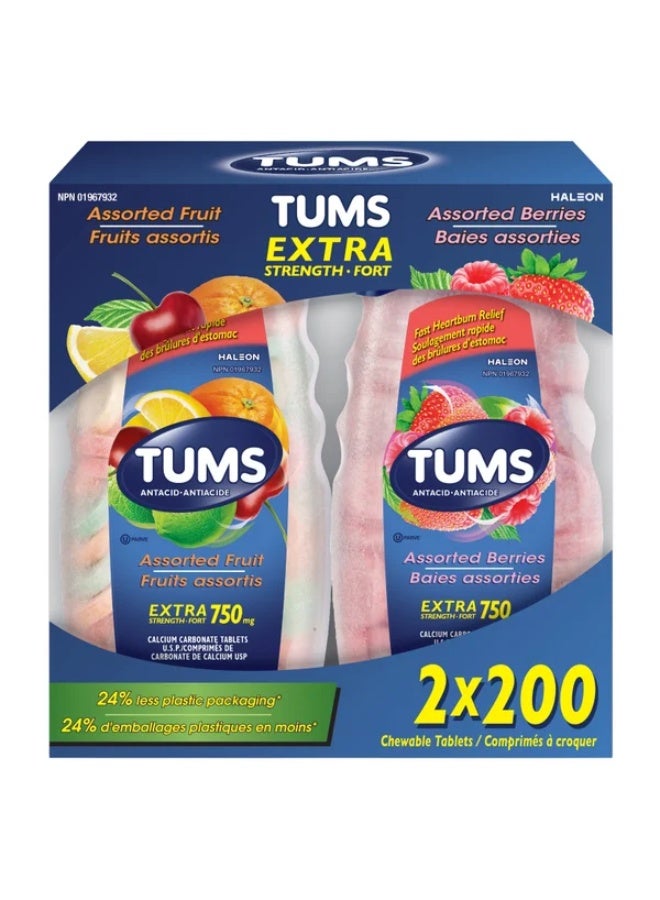 TUMS Antacid Chewable Tablets Extra Strength - Image 1