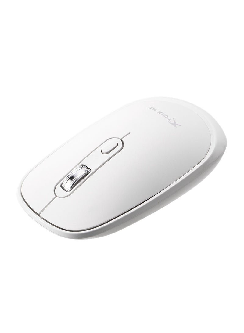 XTRIKE ME ماوس لاسلكي مزدوج الوضع GW-119 مع بطارية قابلة للشحن جسم أبيض - Image 4