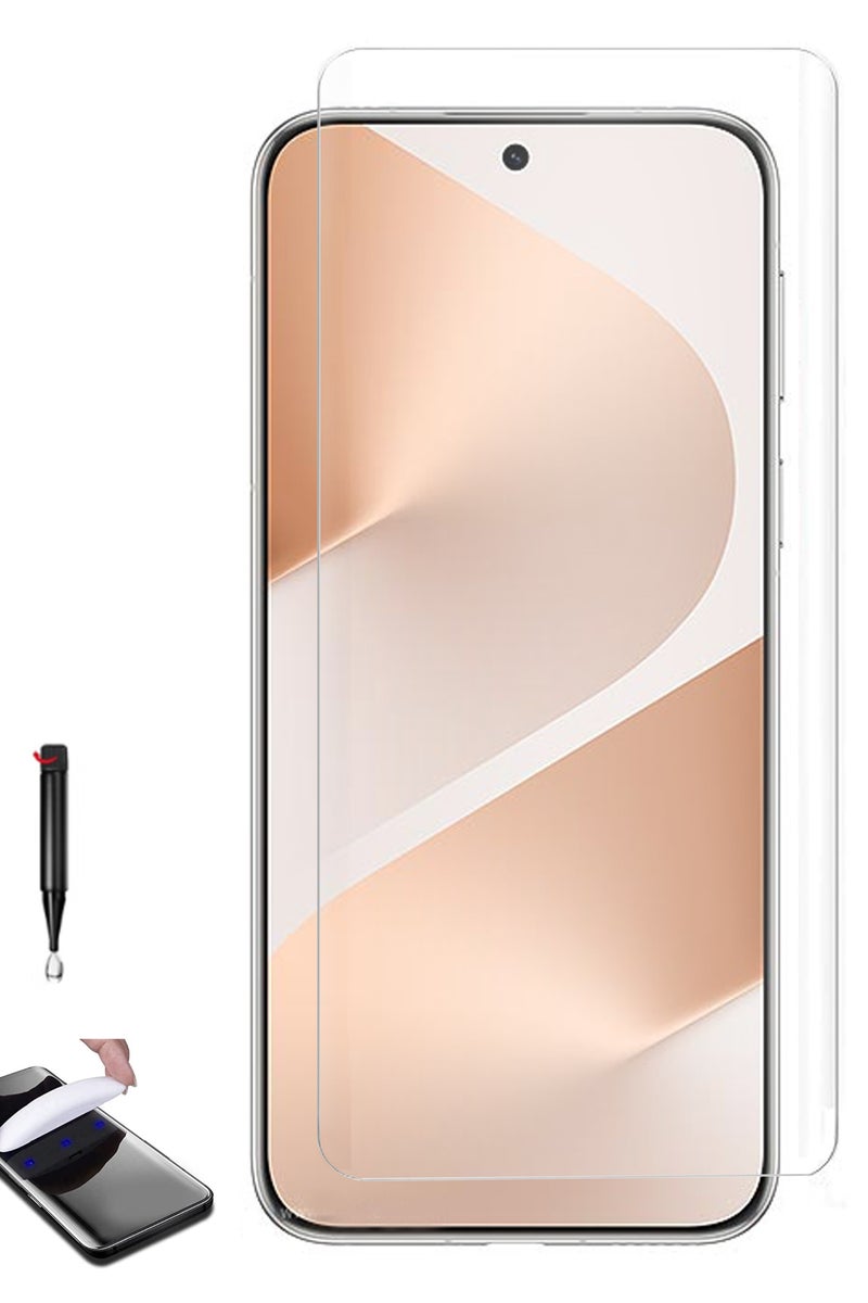 For Huawei Pura 80 Pro - UV Advanced Premium Tempered Glass Screen Protector Guard , Full Adhesive UV Curved Case Friendly HD Clarity With Installation Kit - Image 1