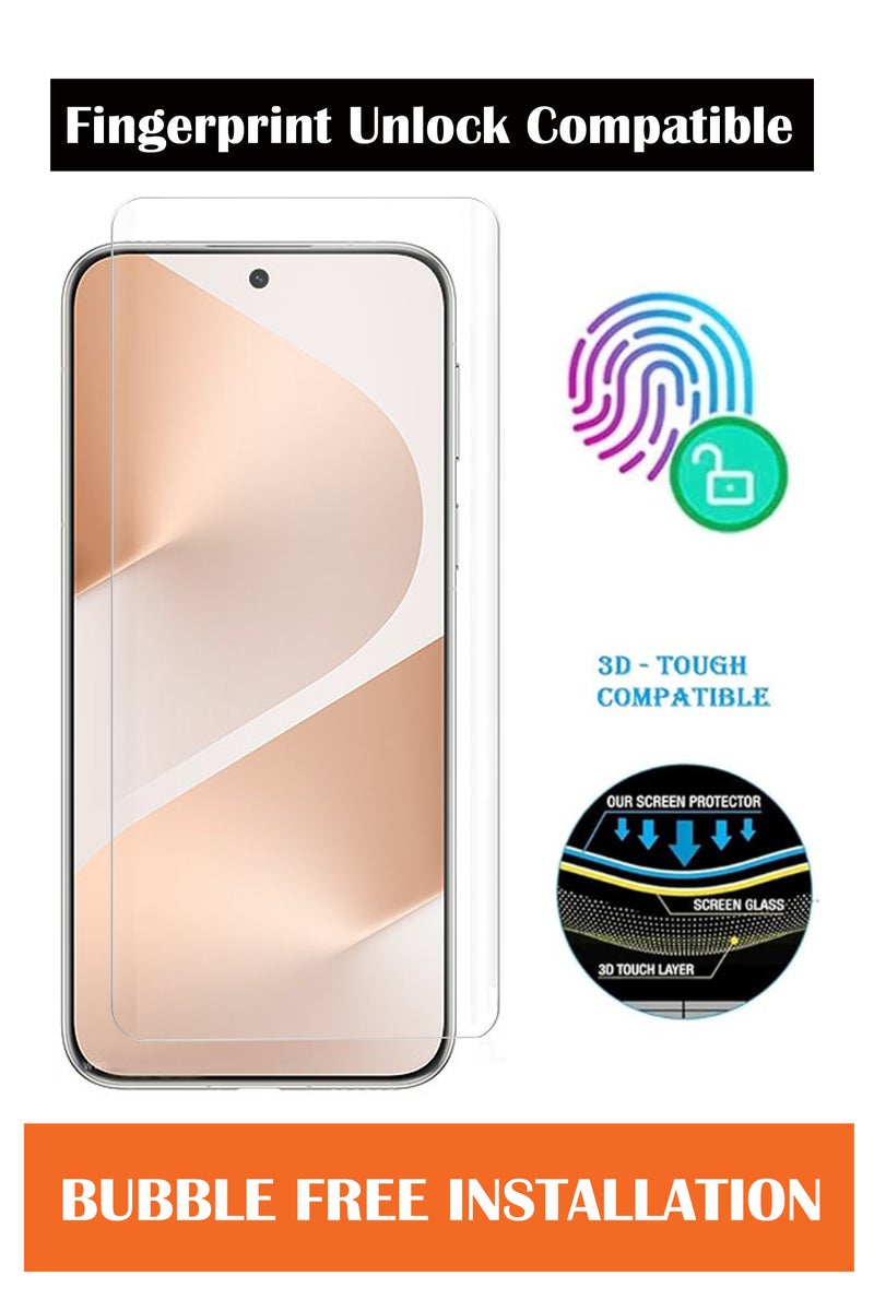 For Huawei Pura 80 Pro - UV Advanced Premium Tempered Glass Screen Protector Guard , Full Adhesive UV Curved Case Friendly HD Clarity With Installation Kit - Image 4