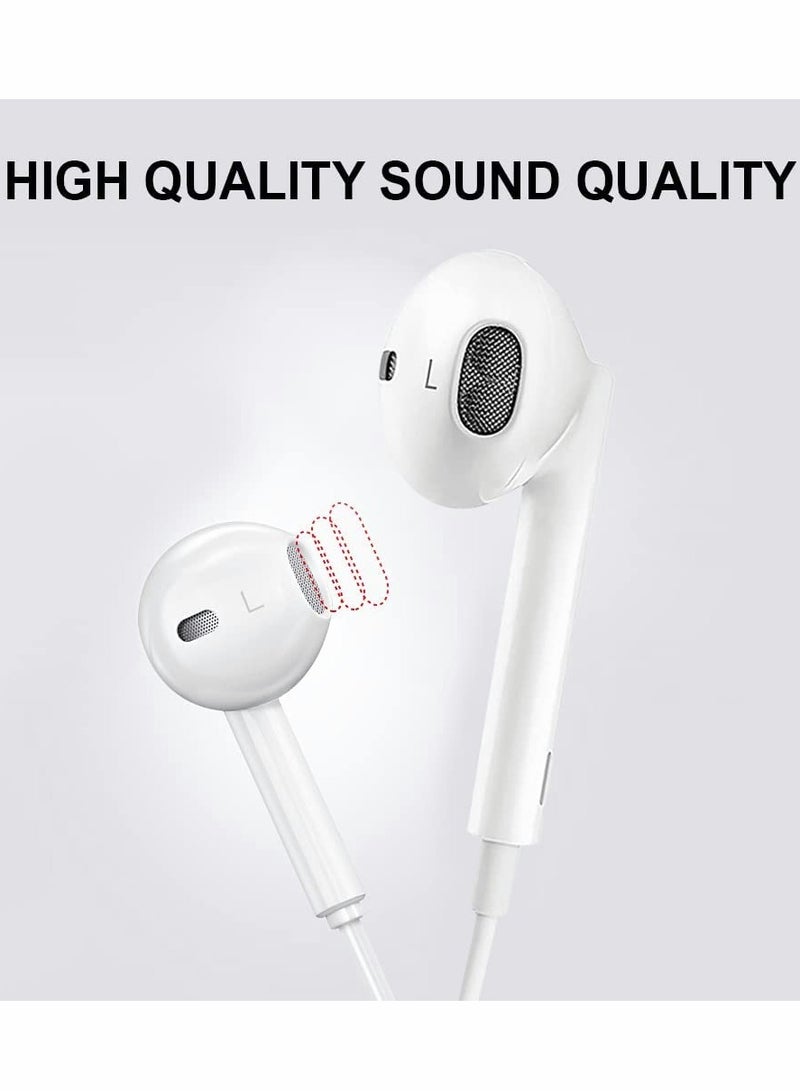 Excefore Headphones with Connector TERRIFI Microphone with Built-in Remote to Control Music, Phone Calls, and Volume. Wired Earbuds for iPhone - Image 5