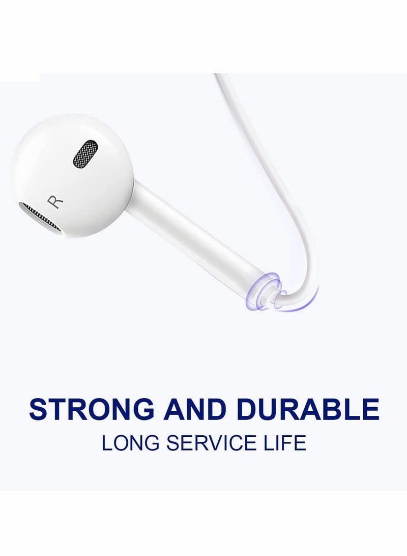 Excefore Headphones with Connector TERRIFI Microphone with Built-in Remote to Control Music, Phone Calls, and Volume. Wired Earbuds for iPhone - Image 4