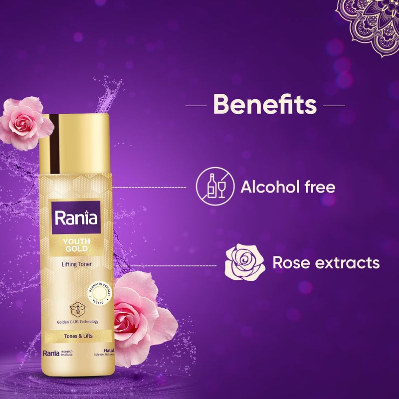Rania Rania Ramadan Special DayNight Gold Kit Toner and Pouch Free Rania CC Cream SPF50PAIR with Vitamin C24K Gold Rania Night Cream with Vitamin C 24K Gold Niacinamide - Image 4