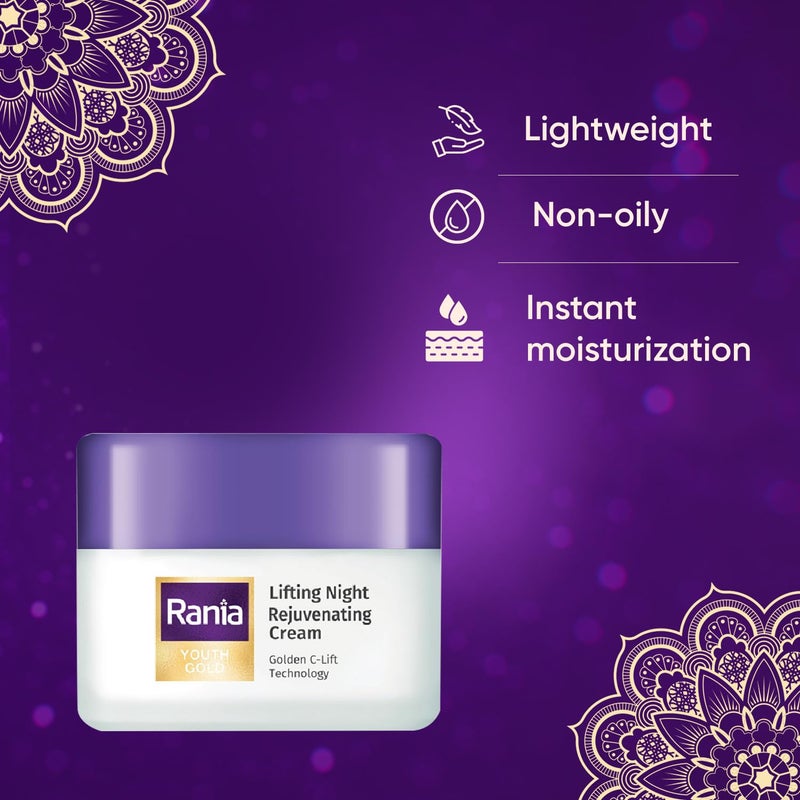 Rania Rania Ramadan Special DayNight Gold Kit Toner and Pouch Free Rania CC Cream SPF50PAIR with Vitamin C24K Gold Rania Night Cream with Vitamin C 24K Gold Niacinamide - Image 3