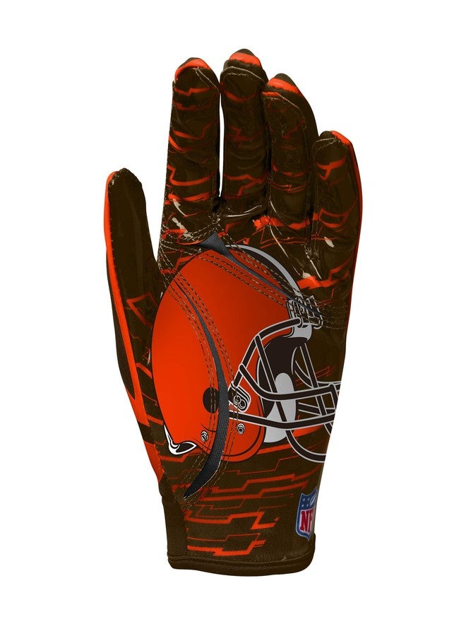 Wilson NFL Stretch Fit Football Gloves - Cleveland- Adult, WTF9326CL - Image 3