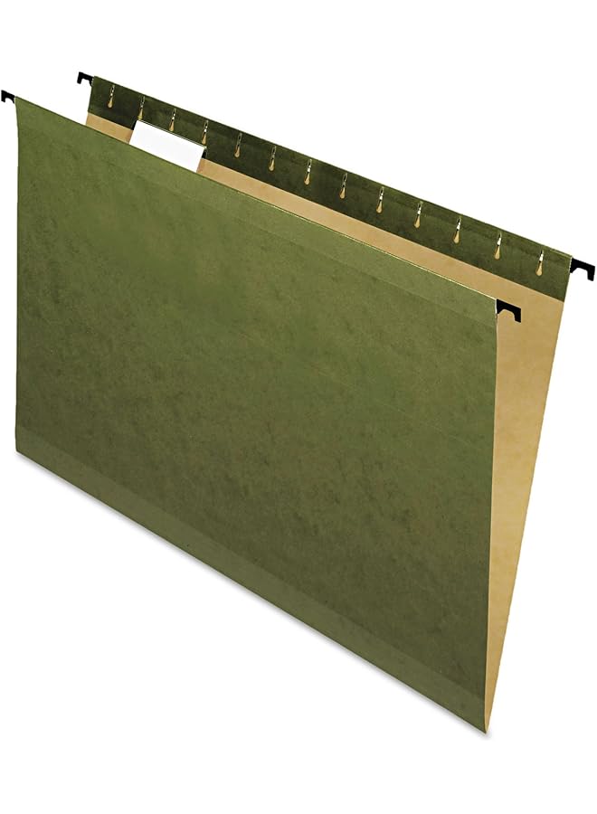 Pendaflex Surehook Reinforced Hanging File Folders Legal Size Standard Green 1 5 Cut 20 Bx 6153 1 5 - Image 1