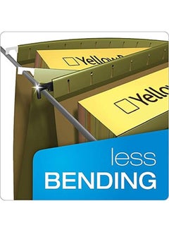 Pendaflex Surehook Reinforced Hanging File Folders Legal Size Standard Green 1 5 Cut 20 Bx 6153 1 5  - Image 4