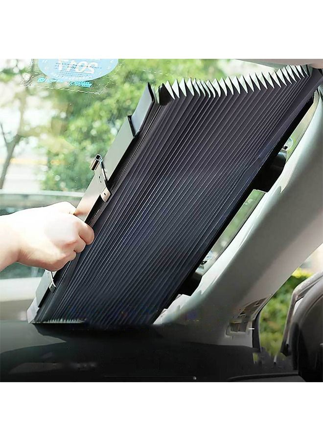 Sharpdo Retractable Car Front Sun Shade Visor 155*65cm - Image 1