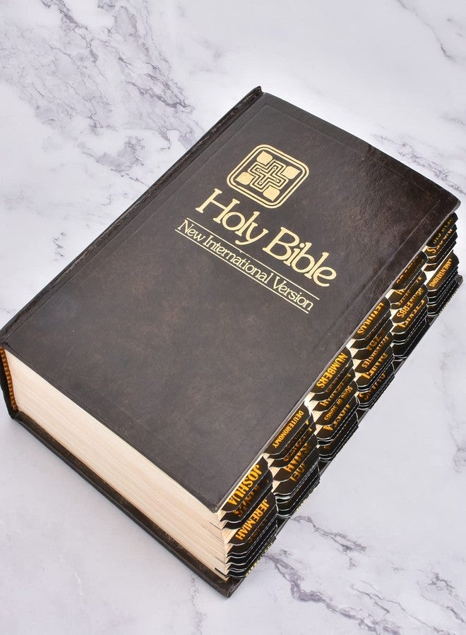 Cualfec Bible Index Tabs New & Old Testament Tabs Matte Laminated Floral Design, Bible Journaling Supplies - 122 Pcs (Black- Gold Foil) - Image 3
