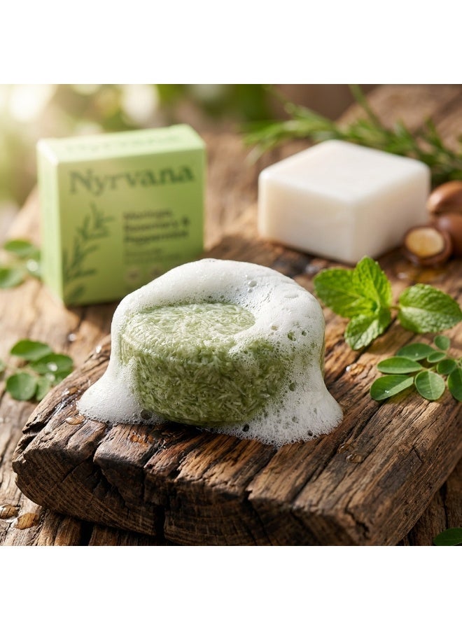 Nyrvana Shampoo & Conditioner Bar Combo - Made for Hard Water - For Dandruff & Frizz - Sulphate & Silicone Free - Pack of 2 - Image 4