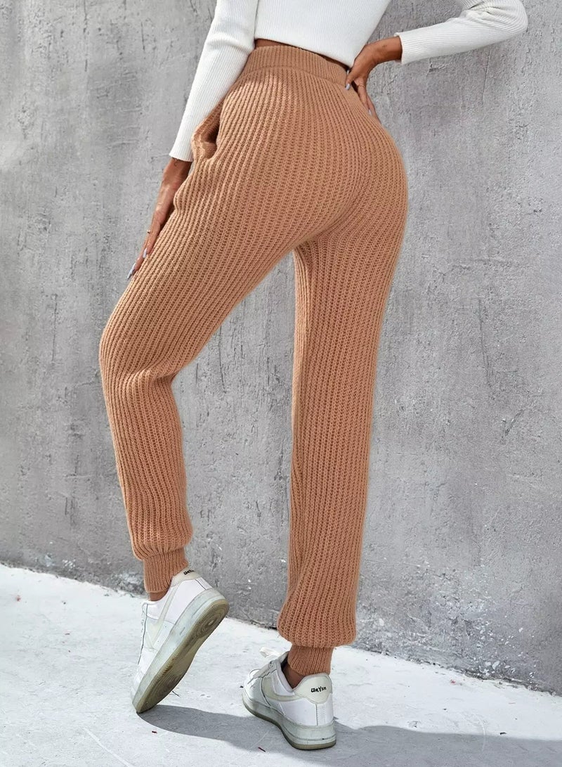 بنطلون محبوك بجيوب مائلة - Image 2