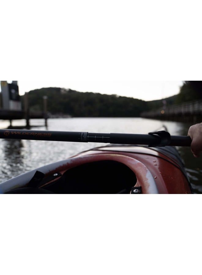 Wilderness Systems Apex Carbon Recreation/Touring Kayak Paddle | Carbon Fiber Blade | Adjustable Carbon Fiber Shaft (205-225cm), Black (8070223) - Image 4
