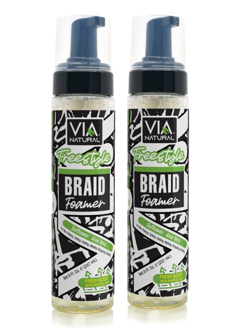 VIA Freestyle Braid Foamer - pack of 2