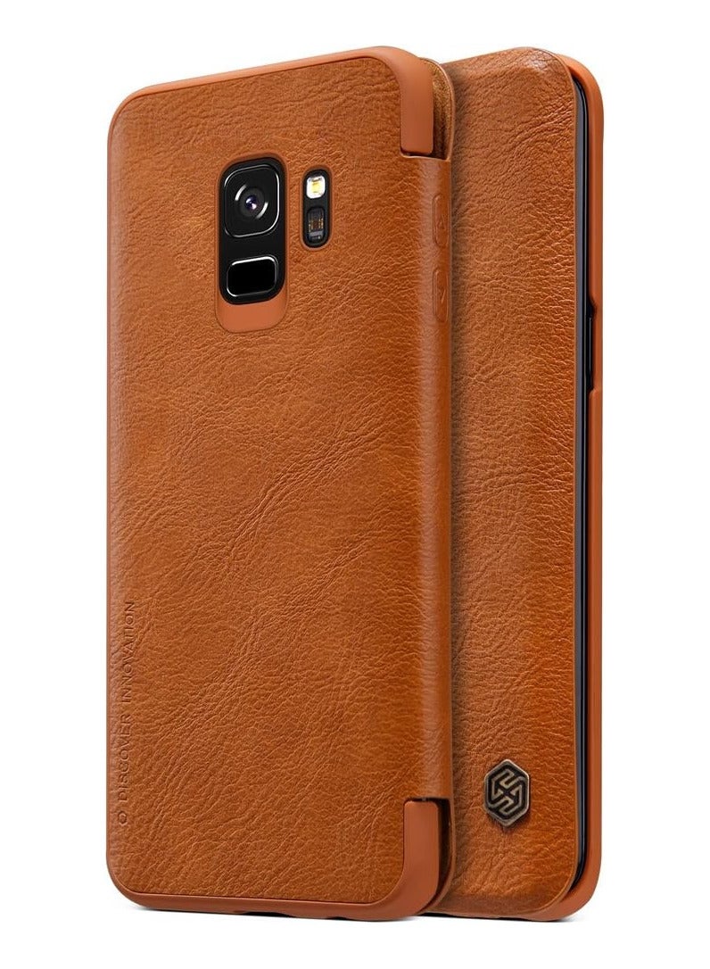 Nillkin Qin Series Leather case for Samsung Galaxy S9 - Brown - Image 1