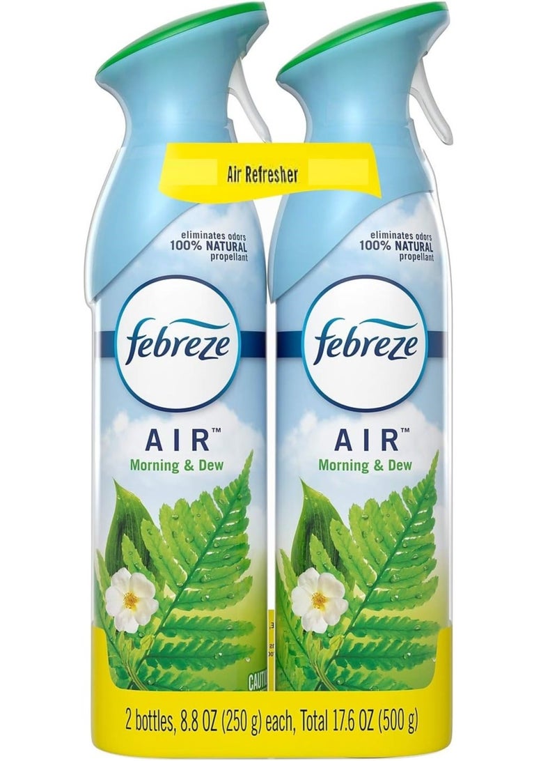 febreze Febreze AIR Handheld Aerosols Morning & Dew 8.8 oz. 2/Pack - Image 1
