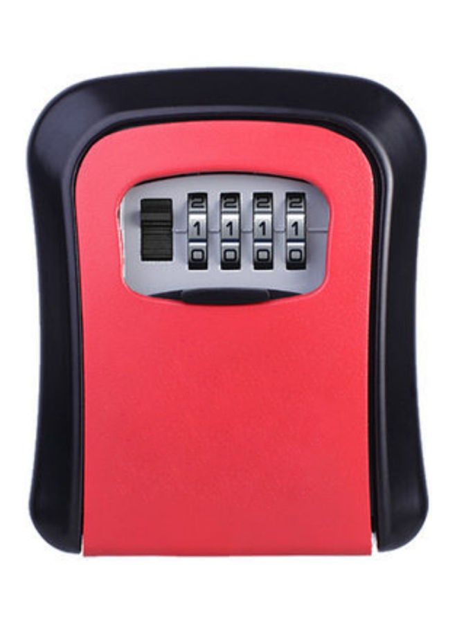 NIBEMINENT 4-Digit Combination Password Outdoor Key Safe Holder Red - Image 1