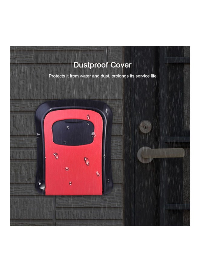 NIBEMINENT 4-Digit Combination Password Outdoor Key Safe Holder Red - Image 4