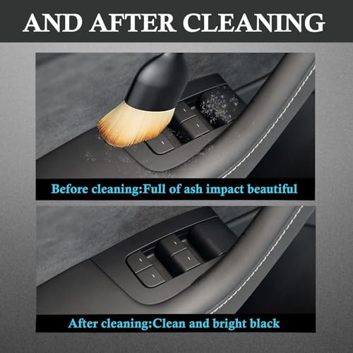 AUTOFRILL 2 Pcs Car Cleaning Accessories Kit | Interior & Exterior Cleaning Brush for Dashboard, AC Vent, Laptop Keyboard | Multi-Purpose Car Care Kit for Car Interior - Image 5