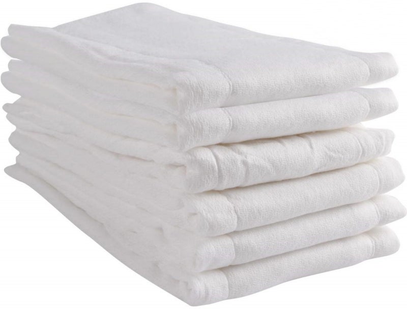 Fasoar Prefold Cloth Diapers - Premium Cotton, Fasoar 3 Ply Environmental Friendly Baby Washable Diaper Covers for Babies to Toddlers Multi-Use (10-35 lbs) 6 Count - Image 1